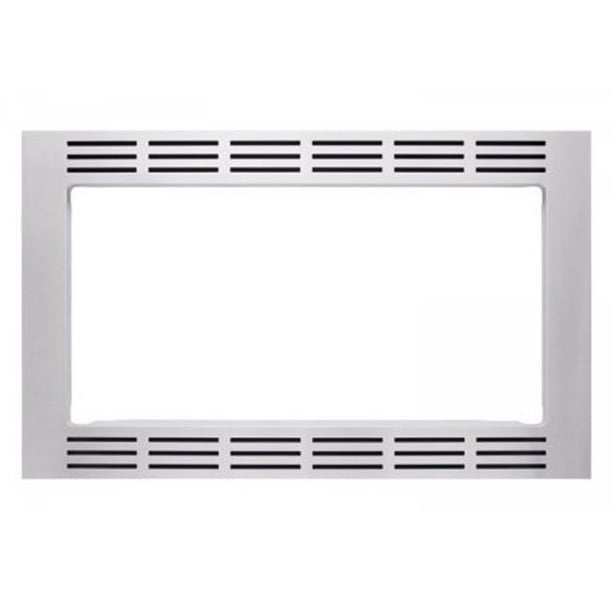 27 in. Wide Trim Kit for All 1.6cu.ft. Stainless Microwaves Stainless Steel