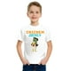 thumbnail image 1 of Boys' Casual Gamer T-Shirt - Pixel Art Chicken & Egg Design with "CHICKEN JOCKEY" Text, Loose Short Sleeve Crew Neck, Machine Washable Black Shirt, Fun Breathable Fabric, Perfect for Ga, 1 of 6