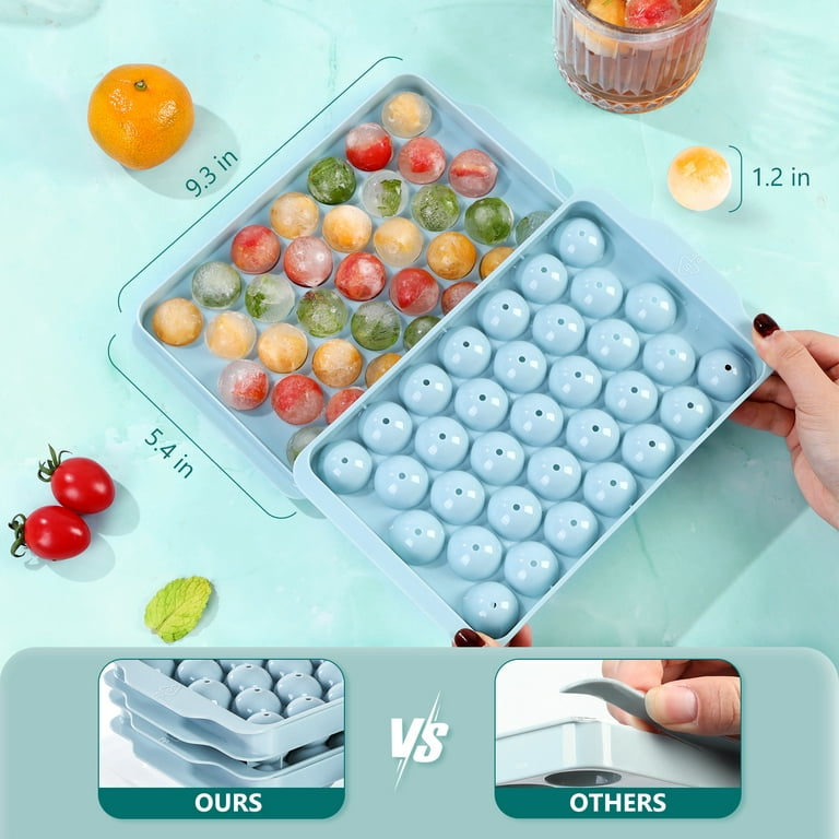 Ice Cube Tray Round Ice Cube Trays For Freezer, Easy-Release Ice