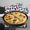 thumbnail image 7 of Junzan Heart Panda Pattern Oven Mitts and Pot Holders 2 pcs Set, Potholders BBQ Gloves Long Kitchen Oven Glove for Cooking Baking Grilling (2-Piece Set,11 Inch), 7 of 7