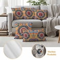 thumbnail image 6 of Pack of 2 Outdoor Pillow Covers 16x16 Inch Waterproof Colorful Boho Throw Pillow Covers,Decorative Couch Pillow Shams Protectors Watercolor Abstract Geometric Patio Garden Pillowcases Cushion Covers, 6 of 8
