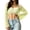 18#Yellow, variant on Womens Fishnet Crochet Crop Top Long Sleeve See Through Hollow Out Mesh Bikini Cover Ups Hot Pink M