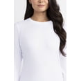 thumbnail image 3 of Gildan Women’s Crew Neck Long Sleeve Underscrub T-Shirt, 2-Way Stretch, Sizes XS-2XL, 3 of 9