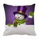thumbnail image 1 of Funda de almohada Muñeco de Nieve Top Hat Banner ABPHQTO Protector de almohada Cama 50x50 cm, 1 of 1