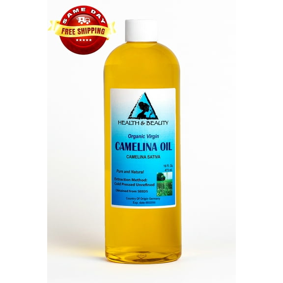 Camelina Oil Unrefined Organic Virgin Cold Pressed  Raw Premium Fresh Pure 64 oz