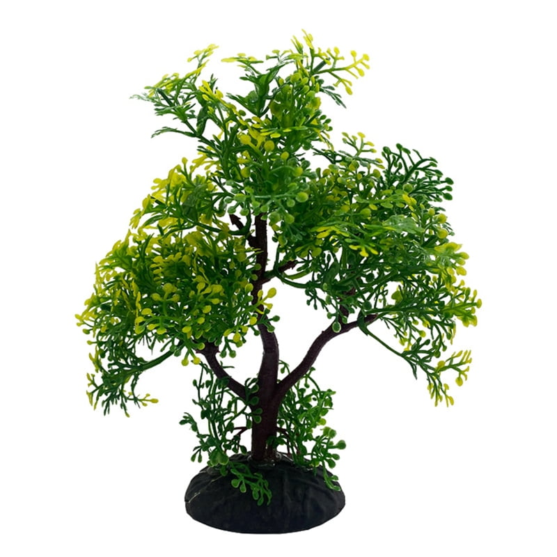 BINYOU Aquarium Plants Plastic Artificial Small Trees Water Plants 6