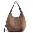 thumbnail image 1 of Sac à Bandoulière pour Femme à Multiples Poches, Sac à Main Mode en Toile de Coton, Fourre-Tout, Sac à Main, 1 of 5