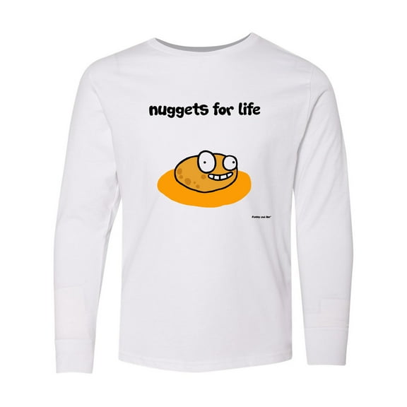 Inktastic Nuggets for Life Long Sleeve Youth T-Shirt