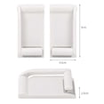 thumbnail image 4 of Mosiee 1Pcs Towel Paper Roll Holder Cling Film Rack Shelf Magnetic White Storage Rack Hook Design Kitchen Fridge Bathroom Storage Tool, 4 of 9