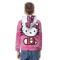 thumbnail image 5 of Hello Kitty Hooded Hoodies for Girls Boys, Kids Pullover Hooded with Pocket, Casual 3D Print Long Sleeve Sweatshirt Hoodies, 5 of 6