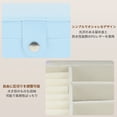 thumbnail image 5 of Unique Bargains Portable Jewelry Box PU Travel Organizer Blue, 5 of 6