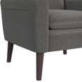 thumbnail image 5 of AcceArm memory foam chair, 8077 Booker Gray and Espresso armchair, durable, stylish and simple, soft texture, suitable for bedroom and living room, 5 of 6