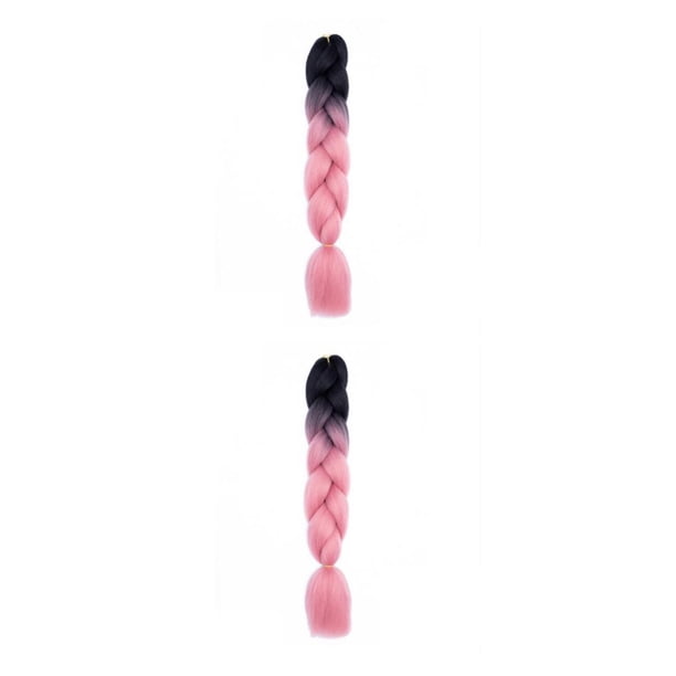 Vogacara Trenzas con extensiones de cabello trenzado, materiales fáciles de moda, cabello trenzado sintético Type5 NO5