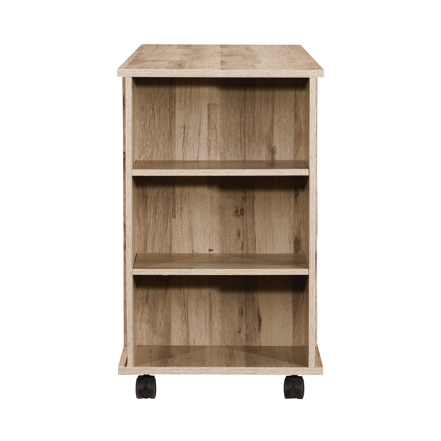 3-Drawer Oak Wood 39.37 in. W Lateral File Cabinet