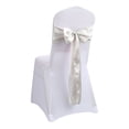 thumbnail image 2 of Chair Ribbon Bow Strap Wedding Banquet Party Event Decoration Chair Bow Tie Chair Bow/ Chair cover back flower bow ribbon chair back flower 17cmX275cm D, 2 of 4