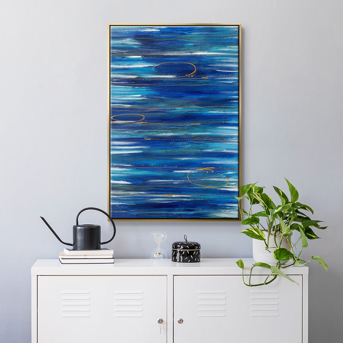 Waterworld Framed Premium Gallery Wrapped Canvas - Ready to Hang
