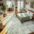 thumbnail image 6 of Lahome Washable Area Rug 10x14, Large Green Rugs for Living Room Vintage Oriental Soft Rugs for Bedroom, Non Slip Ultra-Thin Stain Resistant Dining Room Floor Carpet for Office, 6 of 6