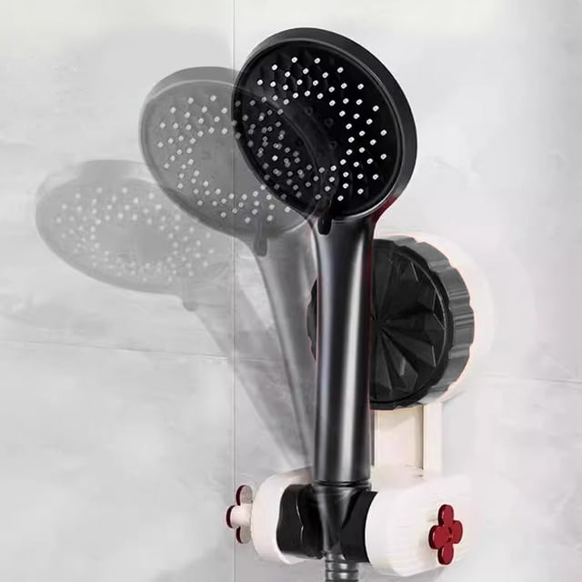 Adjustable Non Punching Shower Head Bracket with Strong Suction Cup Holder for 360 Rotation and Versatile Angle Adaptation