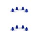 thumbnail image 2 of Riwesomey 4 Uds tapas de vástago de válvula de rueda componentes de repuesto profesionales accesorios de cubierta de componentes modificados Azul 2piezas, 2 of 6