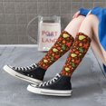 thumbnail image 3 of Lsque Autumn Leaves Printed Crew Socks Men's Women's LightWeight Thin Casual Calf Socks ,Knee High Socks,Cotton Socks, 3 of 9