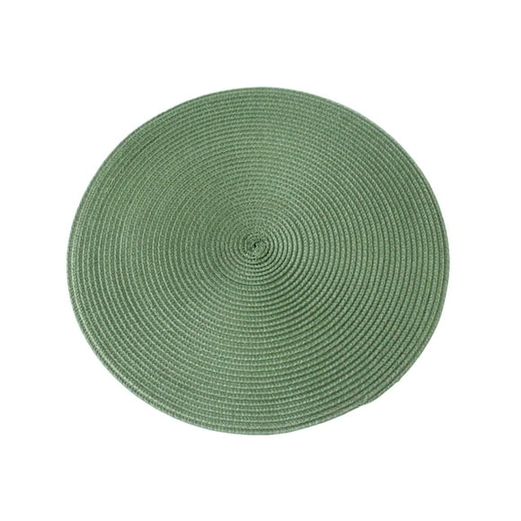 Toystoory Manteles individuales redondos, tapetes inodoros para comidas seguras e higiénicas, antideslizantes Mostrada verde