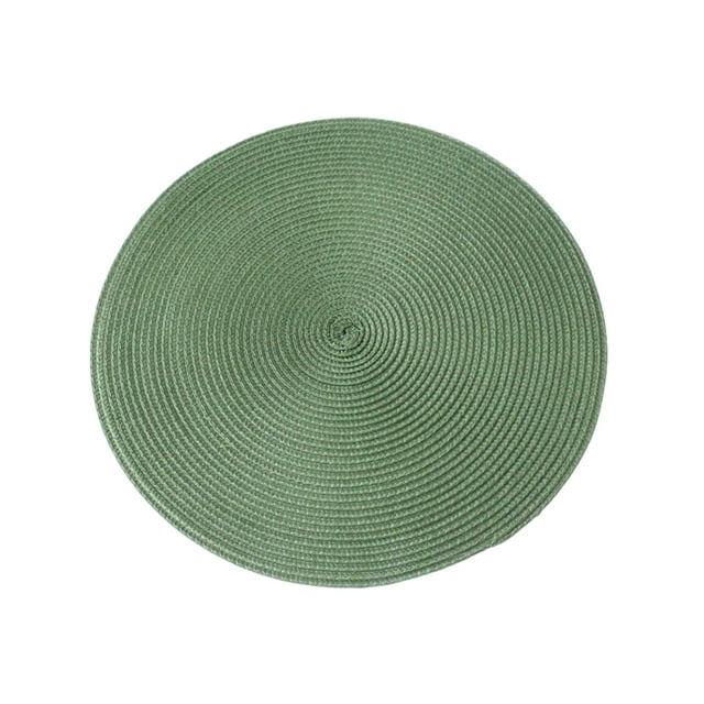relayinert Tapis de Table pour Toutes les Occasions Grand Application et Durabilité Robuste Napperons Ronds Napperons Inodore Moderne Simple Vert 1 Ensemble