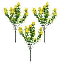 Worgeous 3pcs Simulated Lemon Branches Realistic Lemon Centerpiece Fake Lemon Bunch Adorn Artificial Lemon Tree Branches For Table Decoration Diy Projects And Party Decorations