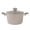 Beige, variant on Granite-Style Cooking Pot with Glass Lid, Beige Speckled, 5 Quart, Non-Stick Stock Pot for Kitchen, Stovetop