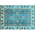thumbnail image 1 of Ahgly Company Indoor Rectangle Oriental Light Blue Traditional Area Rugs, 6' x 9', 1 of 4