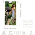 thumbnail image 5 of Green Rural New Zealand Decor Shower Curtain, Bathroom Decor Polyester Fiber Plastic Rings Quick-Drying Waterproof for Bathtubs/Bathroom, 72x36 inches, 5 of 6