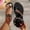 #0002-Black, variant on Xucatan Women's Bohemian Flat Sandals, Round Toe Thong Slippers with Elastic Ankle Strap, Geometric Embossed Casual Summer Shoes, Versatile Ethnic Design for Beach Outdoor Gift