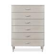 thumbnail image 2 of Michael Amini Eclipse 6-Drawer Wood & Marble Chest in Moonlight Gray, 2 of 11