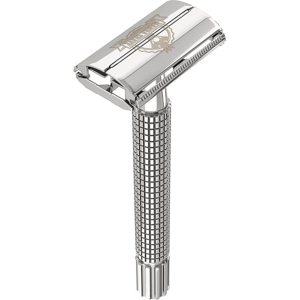 Rastrillo Mamba Shave Ragnar Vintage Acero Inox Con 5 Navajas de Afeitar plateado Mamba Shave RLMS181P