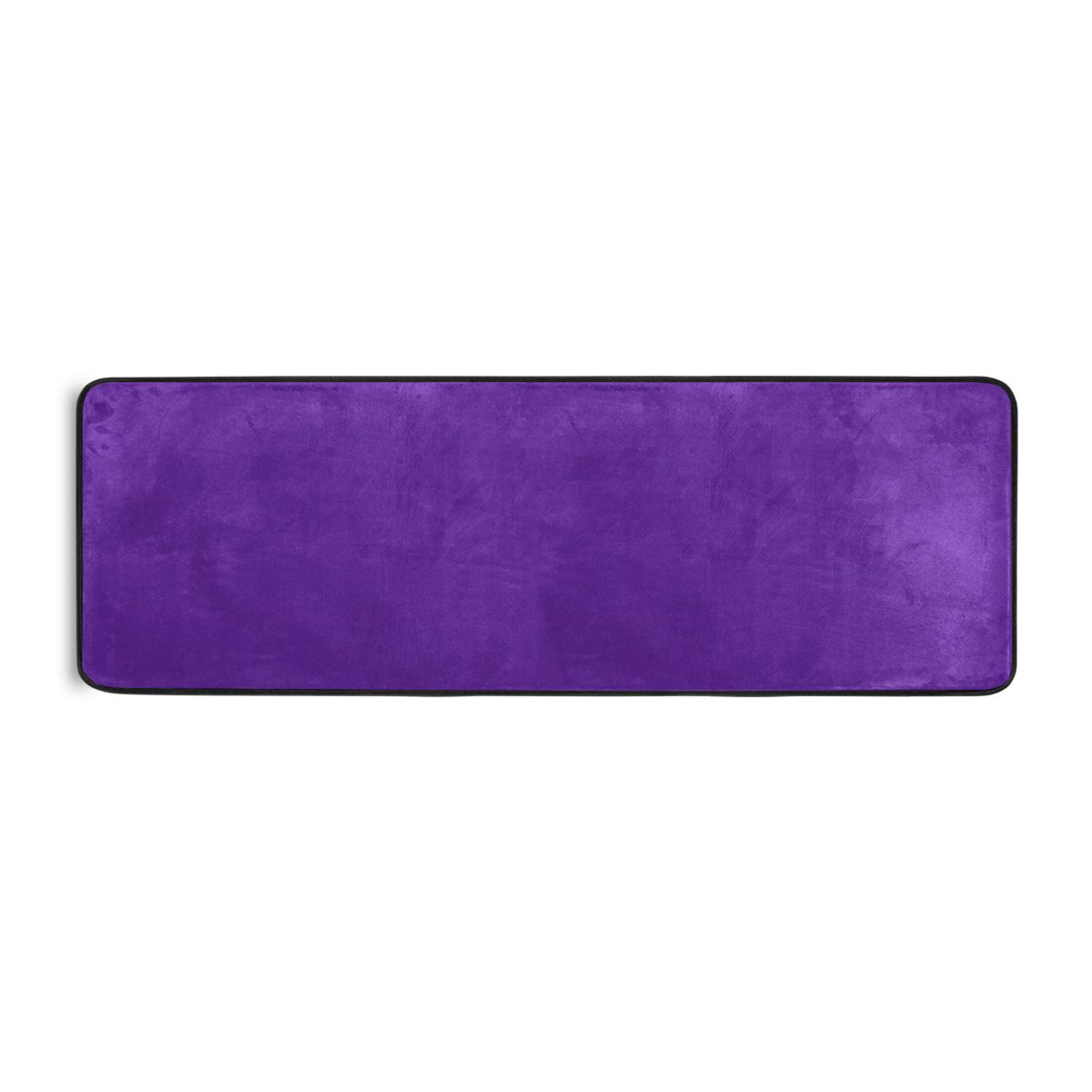 Ryvnso Dark Purple Hallway Runner Rugs Floor Carpet Non Slip Entryway Mat 2' x 6'