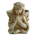 thumbnail image 4 of Maceta con forma de ángel, estatua blanca, figura decorativa, organizador de plantas para escritorio, mesa, centro de mesa, oficina o cocina., 4 of 8