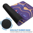 thumbnail image 6 of Purple Bottom Orange Lines&nbsp;pad Mousewaterproofno Slip&nbsp;Line Series for Office Home Work GamingmousepadRubber Base Mousepad with Stitched Edges 31.5x11.8inches, 6 of 7