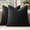 Black, variant on 18x18 Inch Textured Boucle Throw Pillow Covers Set of 2 Neutral Brown Tobacco Accent Decorative Pillowcases for Sofa Couch Bed