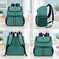 Green Pet Travel Bag Double-Layer Carrier with Collapsible Silicone ...