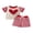 Red, variant on Miaouyo Toddler Baby Boys Valentines Outfit 3 6 12 18 24 Months 2T 3T 4T 5T Short Sleeve Heart Printed Tops with Striped Shorts 2Pcs Clothing Set