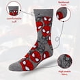 thumbnail image 3 of Pack de 6 calcetines Marvel Spiderman Athletic Crew para hombre y niño, 3 of 5