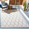 thumbnail image 3 of SAFAVIEH Machine Washable Rug Indoor/Outdoor Bermuda Collection - Bermuda Dulcibella Geometric Diamonds Indoor/Outdoor Area Rug Ivory/Light Grey, 8' x 10', 3 of 8