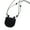 Black, variant on Stylish Neck Pouch Pendant Necklace for Earbuds and Change Convenient and Fashion Accessory for Daily Use