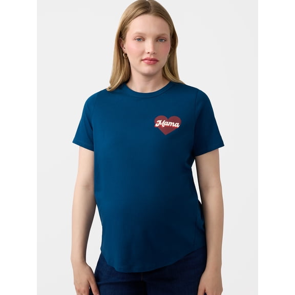 Ingrid & Isabel For Every Belly Women's Maternity Graphic Cotton T-Shirt, Sizes S-XXL