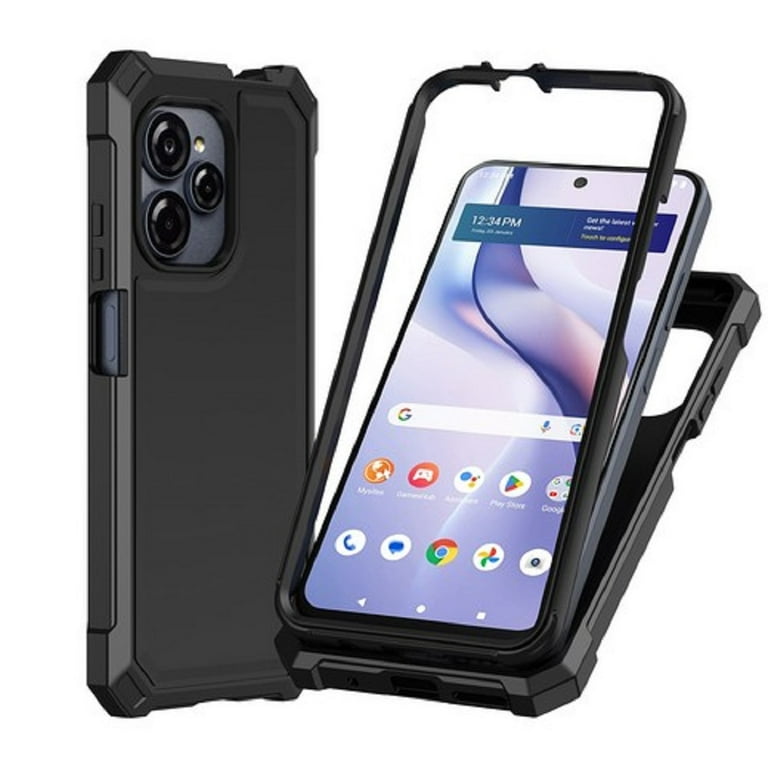 Phone Case for BLU View Speed Ultra 5G, Black Full Body TPU Cover Case + Ring/ Tempered Glass Phone Case for BLU View Speed Ultra 5G, Black Full Body TPU Cover Case + Ring/ Tempered Glass