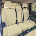 thumbnail image 2 of For 2019–2023 Hyundai Santa Fe FH Group Custom Fit Neoprene Waterproof Car Seat Covers - Rear Set Solid Beige, 2 of 5
