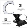 thumbnail image 3 of HLONK Clip-on LED Ring Light 8-inch Live Streaming Fill Light Desktop Selfie Ring Light, 3 of 6