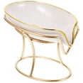 thumbnail image 1 of BRIGHTFUFU Bandeja de drenaje de jabón de encimera de baño con soporte de jabón autónomo de jabón que se somete a la autónomos Soporte de jabón decorativo, 1 of 1
