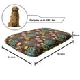thumbnail image 2 of Folk Art Pet Bed, Illustration of Abstract Colorful Flowers Spring Thrill, Chew Resistant Pad for Dogs and Cats Cushion with Removable Cover, 24" x 39", Dark Rosewood Multicolor, by Ambesonne, 2 of 4