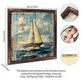 thumbnail image 2 of Sailing Boat Ocean View Wooden Sign Wall Plaque - Vintage Art Decoration, Wall Decoration - Ideal Gift For Home Decoration, Living Room, Bathroom, Bedroom, Garden, Dining, Bar, Cafe, Festival Party, 2 of 7