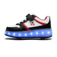 thumbnail image 6 of Kids LED Roller Skate Shoes with Wheel Light up Roller Shoes Kids Skates Sneakers Gift for Girls Boys Children, 6 of 21